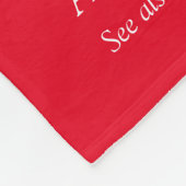 Couverture Polaire Citation de définition de frère cool moderne rouge (Coin)