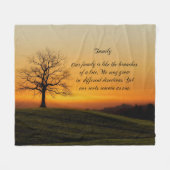 COUVERTURE POLAIRE CITATION DE FAMILLE (Devant (Horizontal))