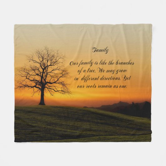 COUVERTURE POLAIRE CITATION DE FAMILLE (Devant (Horizontal))