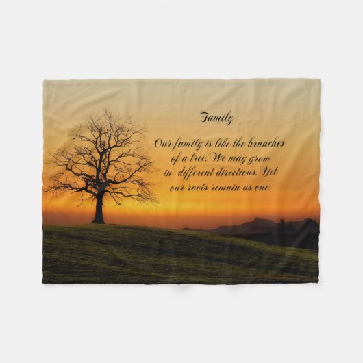 COUVERTURE POLAIRE CITATION DE FAMILLE (Devant (Horizontal))