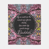 Couverture Polaire Citation de fleurs Budda Branches (Devant)