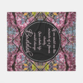 Couverture Polaire Citation de fleurs Budda Branches (Devant (Horizontal))