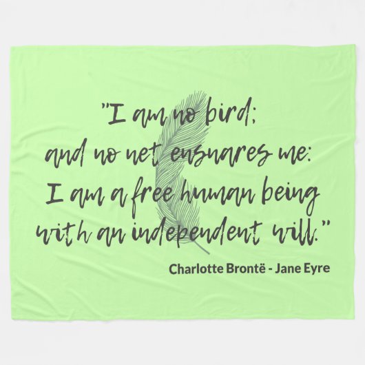 Couverture Polaire Citation de Jane Eyre II (Devant (Horizontal))