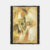 Couverture Polaire Citation de la Croix et de la Bible - Christianism (Devant)