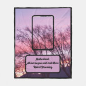 Couverture Polaire Citation de la maternité | Mère et enfant | Couche (Devant)