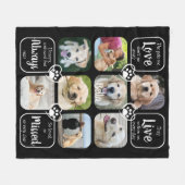 Couverture Polaire Citation de la sympathie commémorative du chien an (Devant (Horizontal))