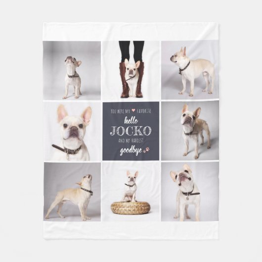 Couverture Polaire Citation de la sympathie commémorative pour animau (Devant)