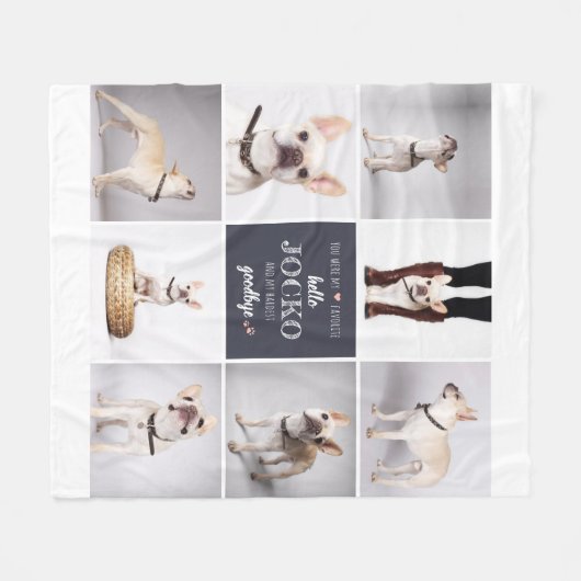 Couverture Polaire Citation de la sympathie commémorative pour animau (Devant (Horizontal))