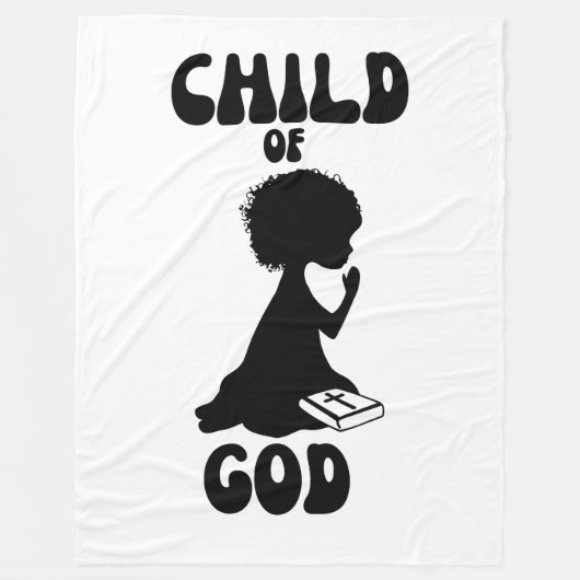 Couverture Polaire Citation De L'Enfant De Dieu (Devant)