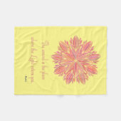 Couverture Polaire Citation de Mandala Rumi Wound (Devant (Horizontal))