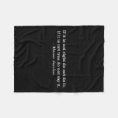 Couverture Polaire Citation de Marcus Aurelius Integrity (Devant (Horizontal))