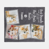 Couverture Polaire Citation de perte pour animaux de compagnie Photo  (Devant (Horizontal))