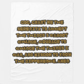 Couverture Polaire Citation de prière basée sur la foi (Devant)