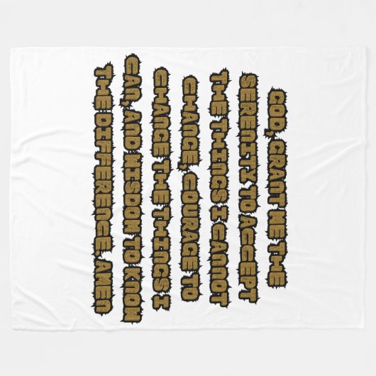 Couverture Polaire Citation de prière basée sur la foi (Devant (Horizontal))