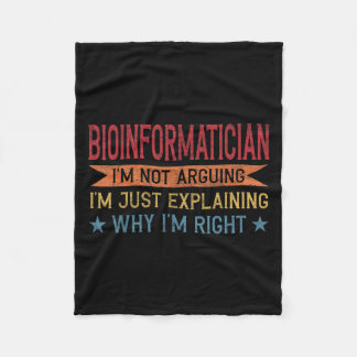 Couverture Polaire Citation de profession amusante Bioinformaticien