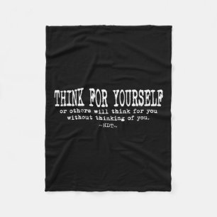 Couverture Polaire Citation d'eau de motivation inspirante - Pensez p