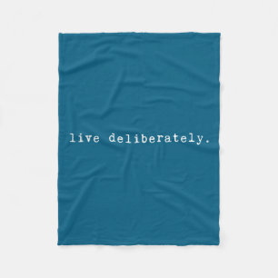 Couverture Polaire Citation d'eau de motivation rituelle - Vivre déli