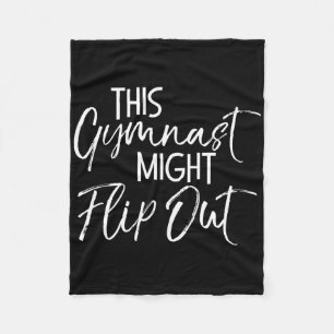 Couverture Polaire Citation drôle de gymnastique Ckflip Ce gymnaste p