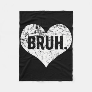 Couverture Polaire Citation drôle de mème Bruh salutation frère adole