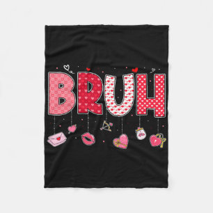 Couverture Polaire Citation drôle de mème Bruh salutation frère adole
