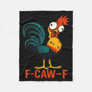 Couverture Polaire Citation drôle de poulet humour F-caw-f Coq Meme