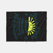 Couverture Polaire Citation drôle Sarcasme Soleil d'été (Devant (Horizontal))