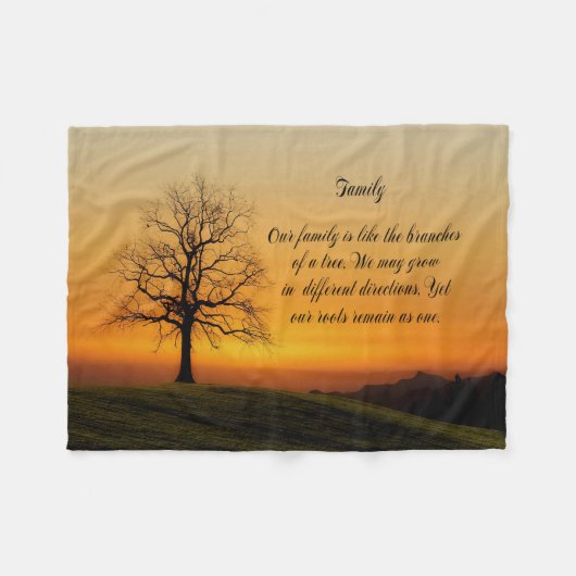 COUVERTURE POLAIRE CITATION FAMILIALE (Devant (Horizontal))