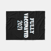 Couverture Polaire Citation Graphique Funny Vaccinée Pro Vacciné 2021 (Devant (Horizontal))