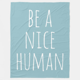Couverture Polaire Citation Inspiration Bleu Moderne Texte de gentill