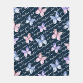 Couverture Polaire Citation Inspiration Monogramme (Devant)