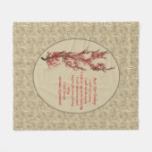 Couverture Polaire Citation Inspirationnelle Juste Pour Aujourd'Hui (Devant (Horizontal))