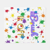 Couverture Polaire Citation Inspirationnelle "Retirer" Peinture color (Devant (Horizontal))