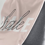 Couverture Polaire Citation moderne Pastel Pink Inhale Exhale<br><div class="desc">Citation moderne Pastel Pink Inhale Exhale</div>