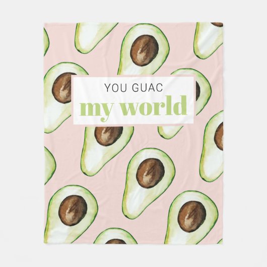 Couverture Polaire Citation Moderne Pastel Rose Et Vert Avocado Amusa (Devant)