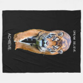 Couverture Polaire Citation Motivationnelle Rêve Croire Atteindre Tig (Devant (Horizontal))