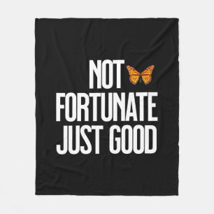 Couverture Polaire Citation Papillon Monarch 'Pas De Chance, Simpleme