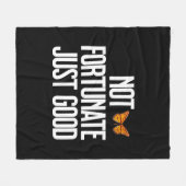 Couverture Polaire Citation Papillon Monarch 'Pas De Chance, Simpleme (Devant (Horizontal))