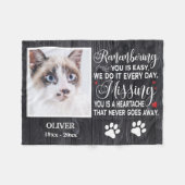 Couverture Polaire Citation Personnalisée À Vous Souvenir Du Cat (Devant (Horizontal))