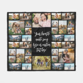 Couverture Polaire Citation personnalisée de 34 photos (Devant (Horizontal))
