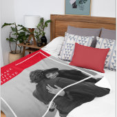 Couverture Polaire Citation romantique et photo | Cadeau Valentines