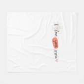 Couverture Polaire Citation romantique simple J'aime plus  (Devant (Horizontal))