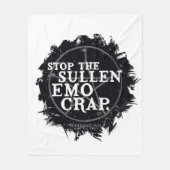 Couverture Polaire Citation surnaturelle "Emo" (Devant)