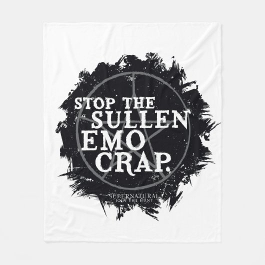 Couverture Polaire Citation surnaturelle "Emo" (Devant)