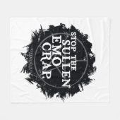 Couverture Polaire Citation surnaturelle "Emo" (Devant (Horizontal))