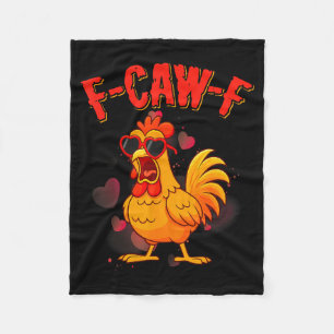 Couverture Polaire Citation Valentin F-caw-f Humour de Poulet Drôle F