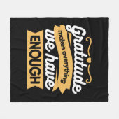 Couverture Polaire Citations de la typographie de la Gratitude inspir (Devant (Horizontal))