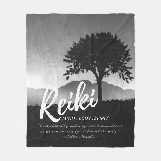 Couverture Polaire Citations de l'instructeur de médiation B&W Reiki (Devant)