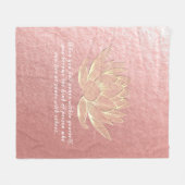 Couverture Polaire Citations de l'instructeur de méditation du Lotus (Devant (Horizontal))