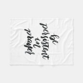 Couverture Polaire Citations de short : Soyez persistant dans la (Devant (Horizontal))