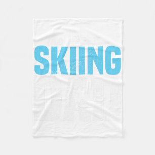 Couverture Polaire Citations de ski Papa Skieur Faveurs de fête d'ann